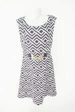 vestido one up feminino estampado com corrente