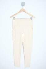 calça de tecido feminina creme