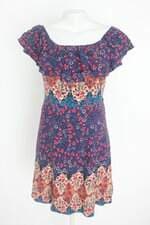 vestido feminino floral com forro