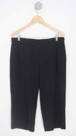 calça de tecido feminina preta