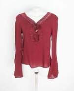 Blusa Anthony feminina vermelha com bordado