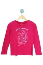 camiseta manga longa Carter'S kids rosa com silk