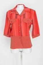 blusa feminina estampada com peplum