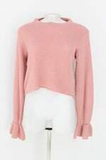 blusa manga longa umore feminina rosa salmão