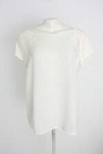 blusa feminina off white com recortes