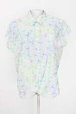 camisa jardin feminina estampada