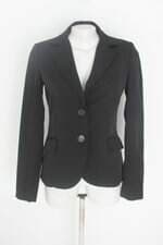 blazer renner feminino preto com forro e ombreiras
