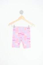 shorts renner kids rosa estampado