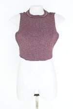 regata zara feminina rosa com brilho