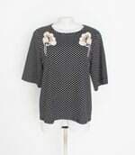blusa Maria Filó feminina estampada com bordado