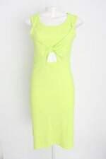 vestido forever21 feminino verde com drapeado e fenda