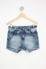 shorts jeans feminino azul