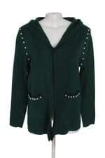 casaco miss yes feminino verde com aplique