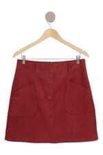 saia menina delicada feminina vermelha