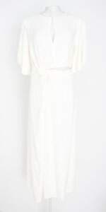vestido nk feminino branco com recortes