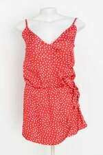 macaquinho amaro feminino vermelho estampado