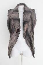 colete botswana feminino cinza