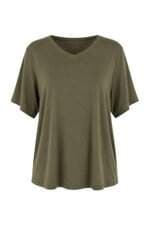 Camiseta feminina Insider verde militar