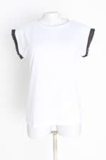 blusa feminina branca com aplique