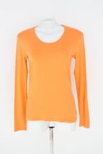 blusa manga longa feminina laranja