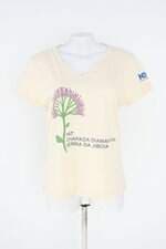 blusa feminina bege com silk