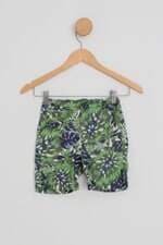 bermuda kids estampada com ajuste por elástico