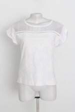 blusa lua luá feminina brancA com bordado e recortes
