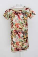 vestido live feminino estampado com recortes