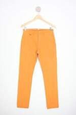 calça de sarja lacoste masculina laranja