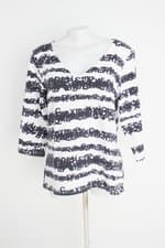 blusa le glos feminina branca estampada