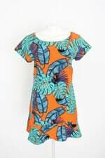 vestido dandaria feminino estampado