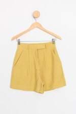 Shorts de Alfaiataria Amarelo Nanaminze 