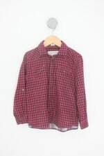 camisa mango kids xadrez