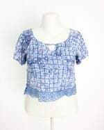 blusa manza feminina estampada 