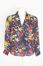 blusa a|k urban feminina estampada com pregas