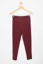 calça de tecido feminina vinho