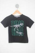 camiseta kids preta com silk