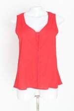 blusa samira fun feminina vermelha com recortes