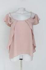 blusa renner feminina rosa com babado