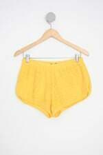 shorts cia maritima feminino amarelo com forro