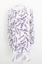 vestido feminino branco estampado