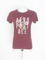 blusa Aéropostale feminina vermelha com silk