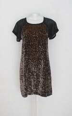 vestido shoulder feminino estampado com recortes