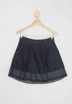 saia chopper feminina azul