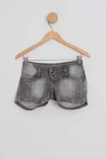shorts feminino cinza
