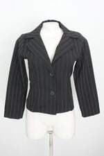 blazer trimix feminino preto listrado