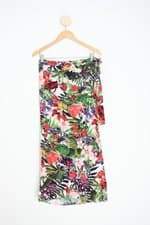 saia feminina floral