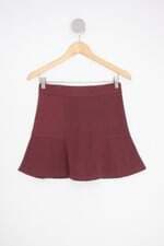 saia pool feminina vermelha com peplum