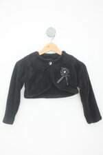 Bolero kids preto com aplique