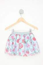 saia kids estampada com com forro e cós com elástico
